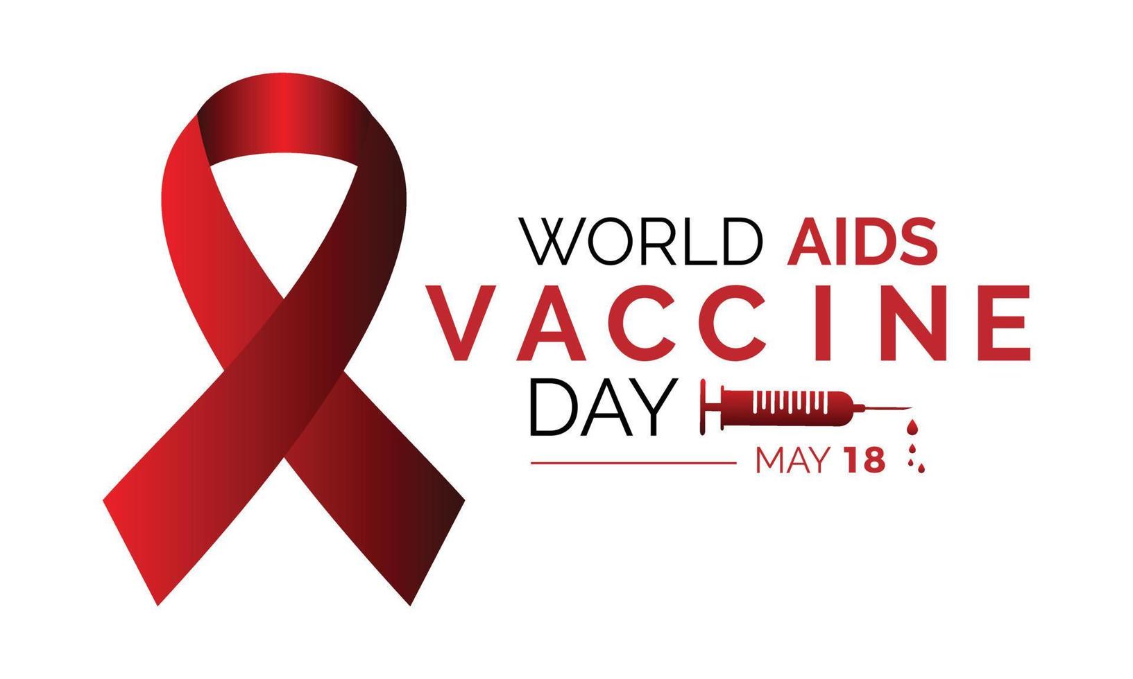 World Aids Vaccine Day. banner or poster design template.flat design. flyer design flat illustration. vector