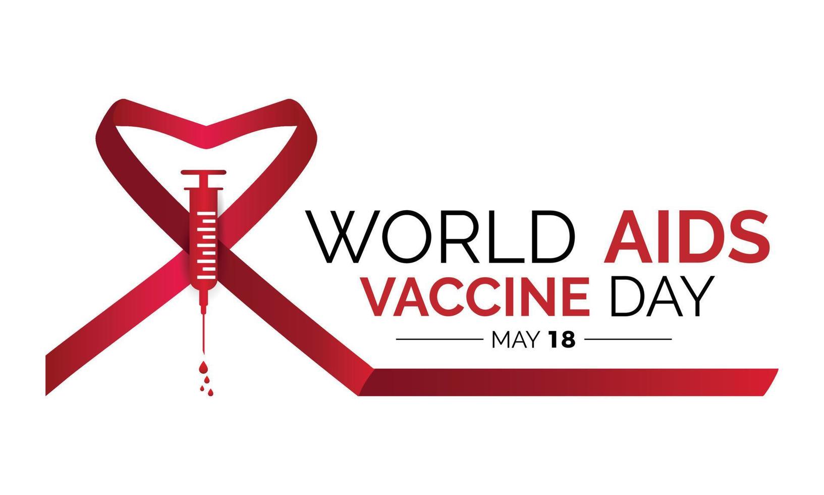 World Aids Vaccine Day. banner or poster design template. flat design. flyer design flat illustration. vector