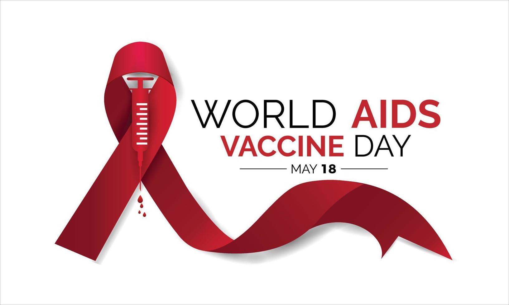 World Aids Vaccine Day. banner or poster design template. flat design. flyer design flat illustration. vector