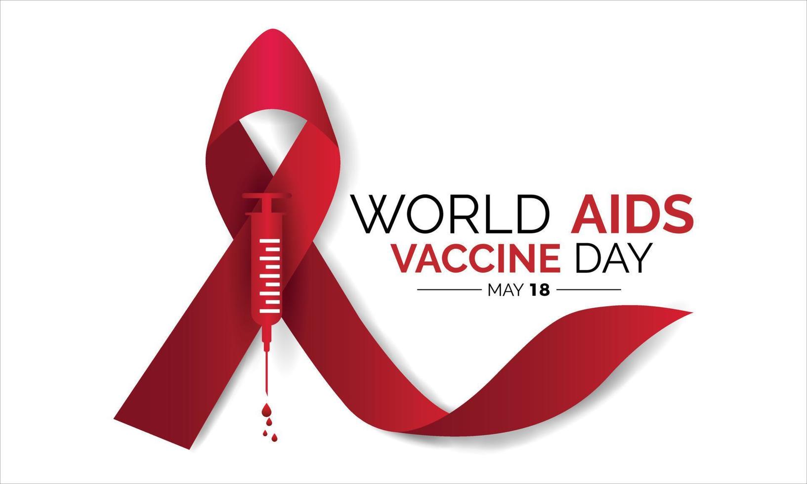 World Aids Vaccine Day. banner or poster design template. flat design. flyer design flat illustration. vector