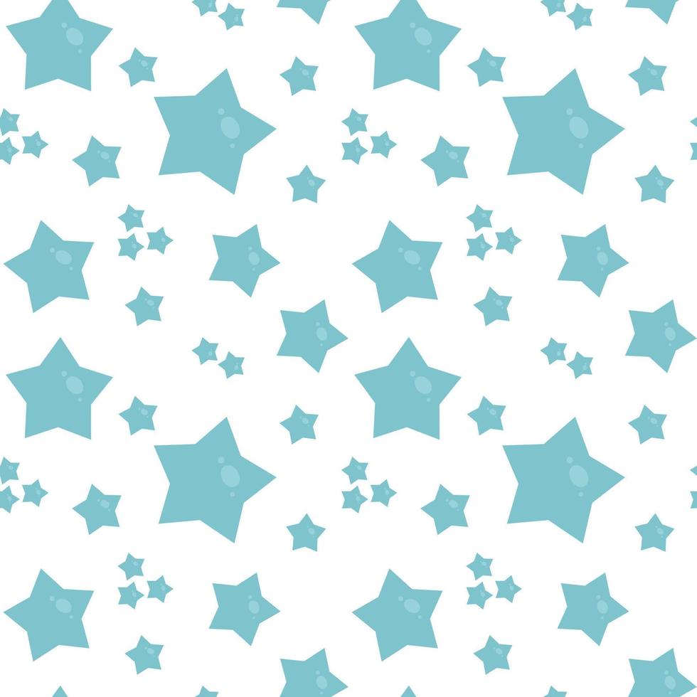 Seamless pattern with blue stars. Its a boy vector