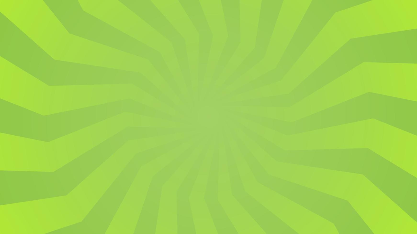 Green Zig zag Sun burst vector background