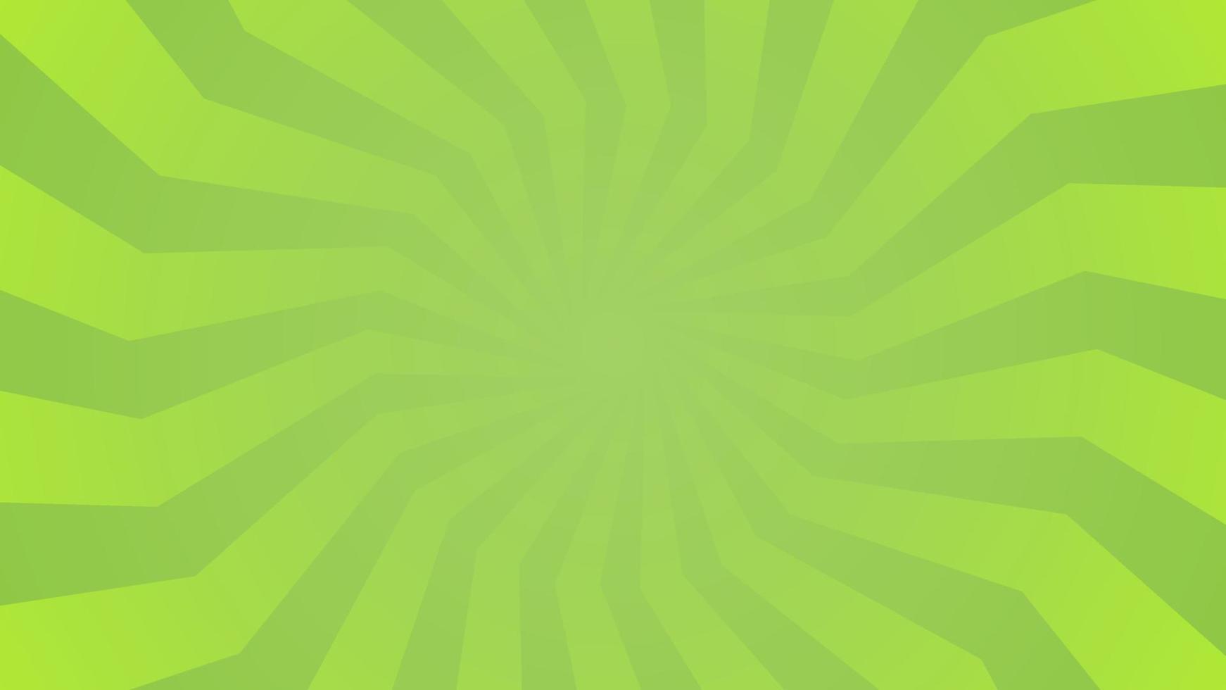 Green Zig zag Sun burst vector background