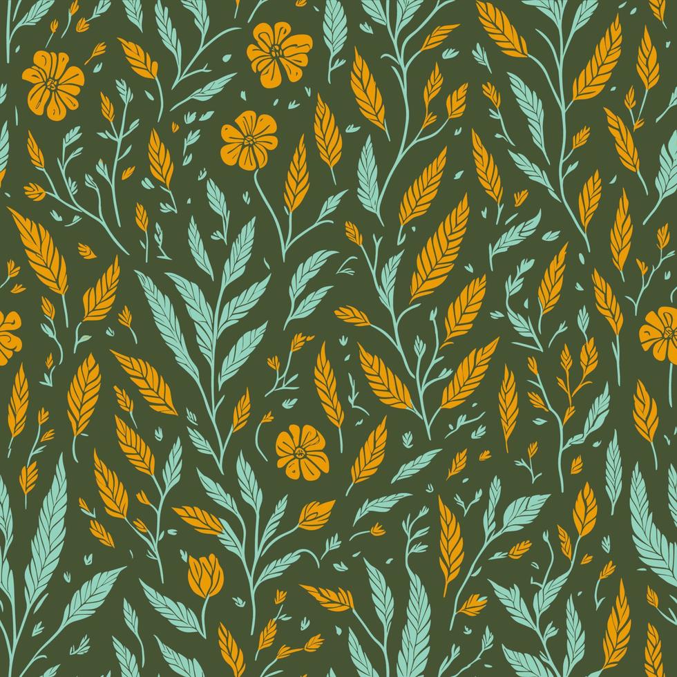 Vintage Floral Seamless Pattern vector