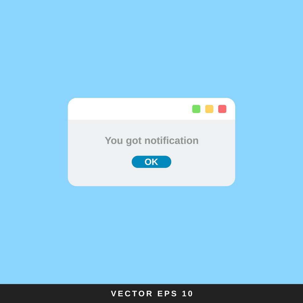 Notificaci n web ui ux plano dise o 23006062 vector en vecteezy
