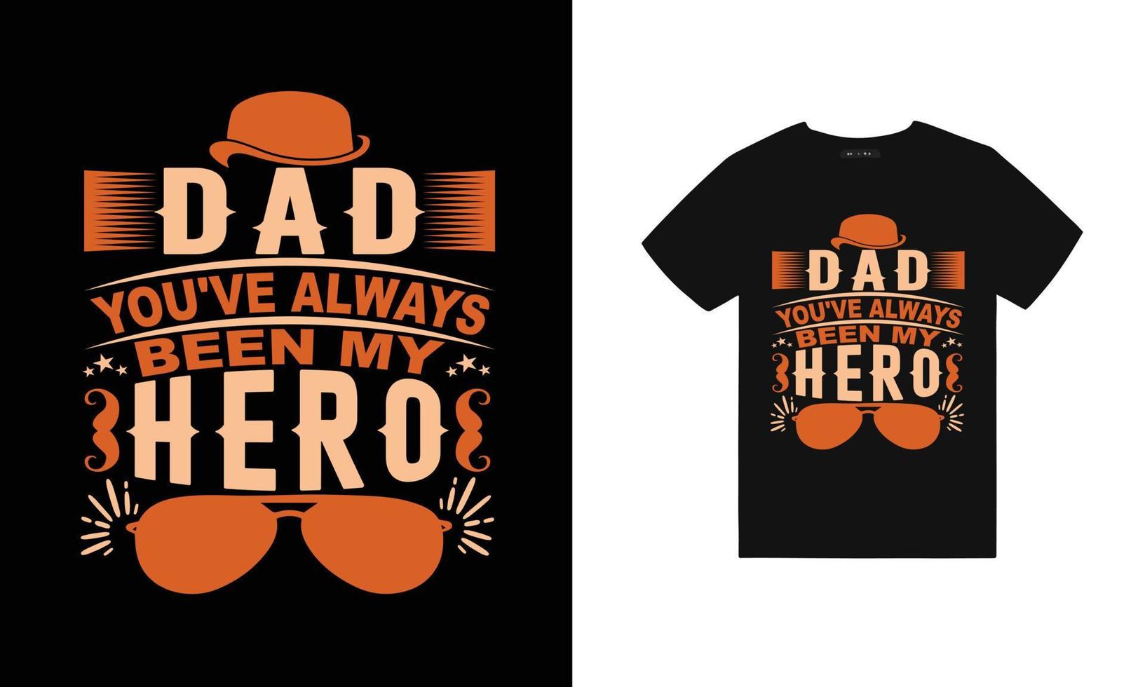 Fathers day t shirt design pro vector