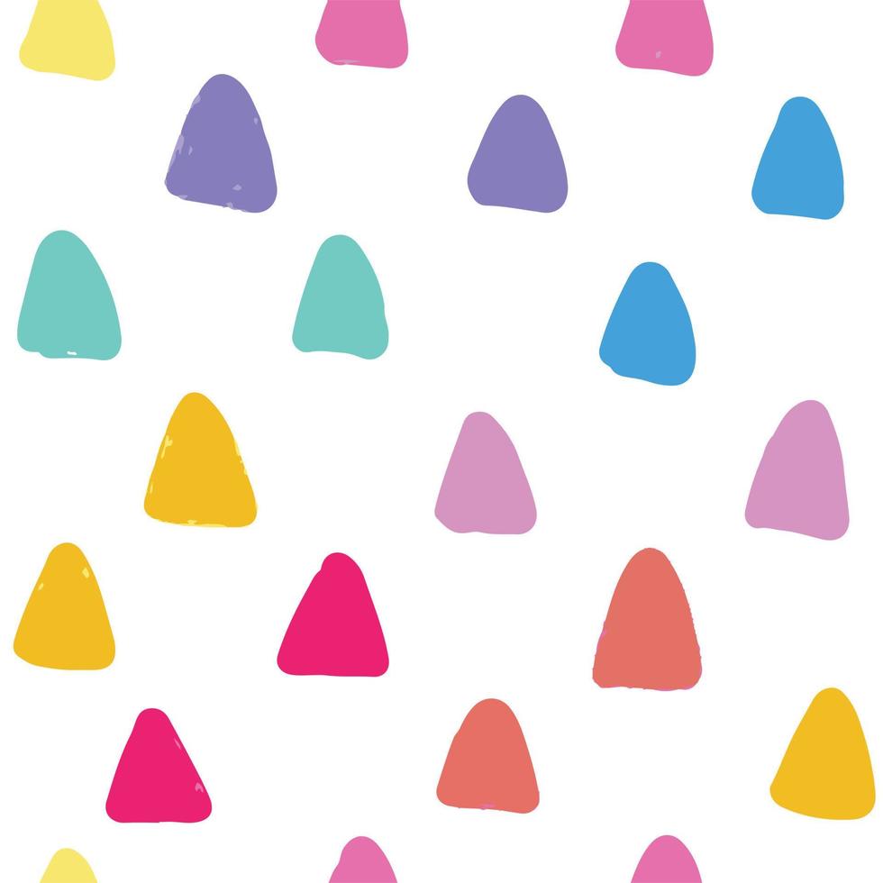 Multiple triangles pattern, bright pastel colors, white abstract background. vector
