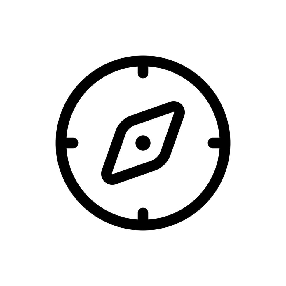 Simple Compass icon. The icon can be used for websites, print templates, presentation templates, illustrations, etc vector
