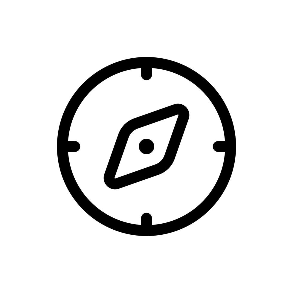 Simple Compass icon. The icon can be used for websites, print templates, presentation templates, illustrations, etc vector