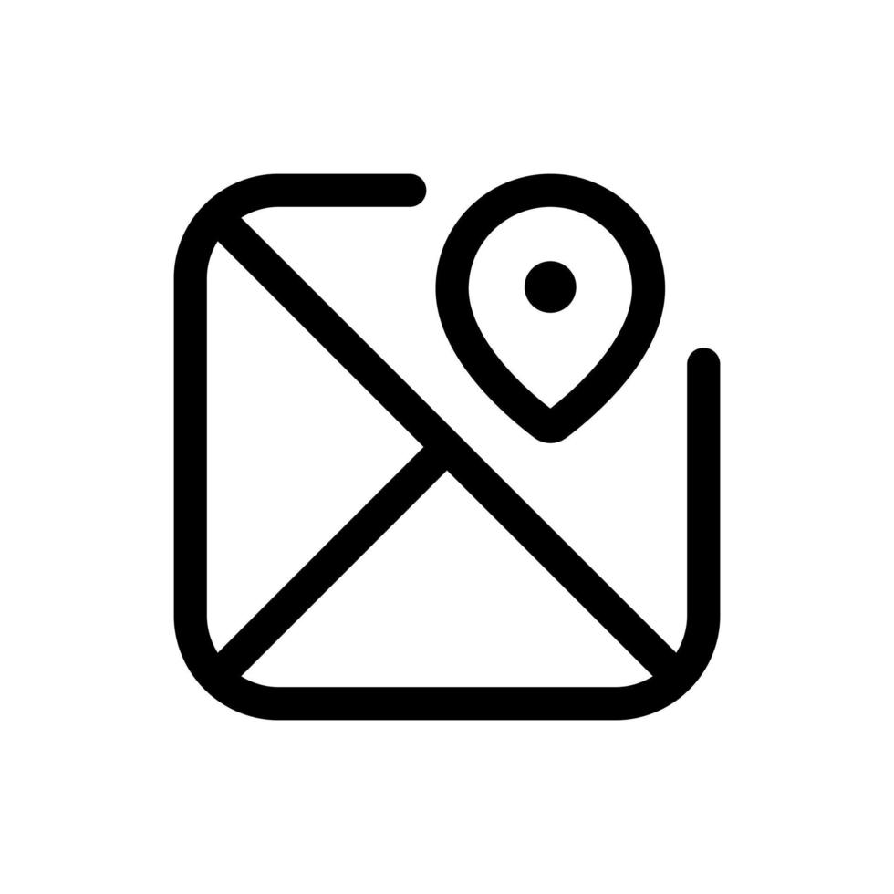 Simple Navigation icon. The icon can be used for websites, print templates, presentation templates, illustrations, etc vector