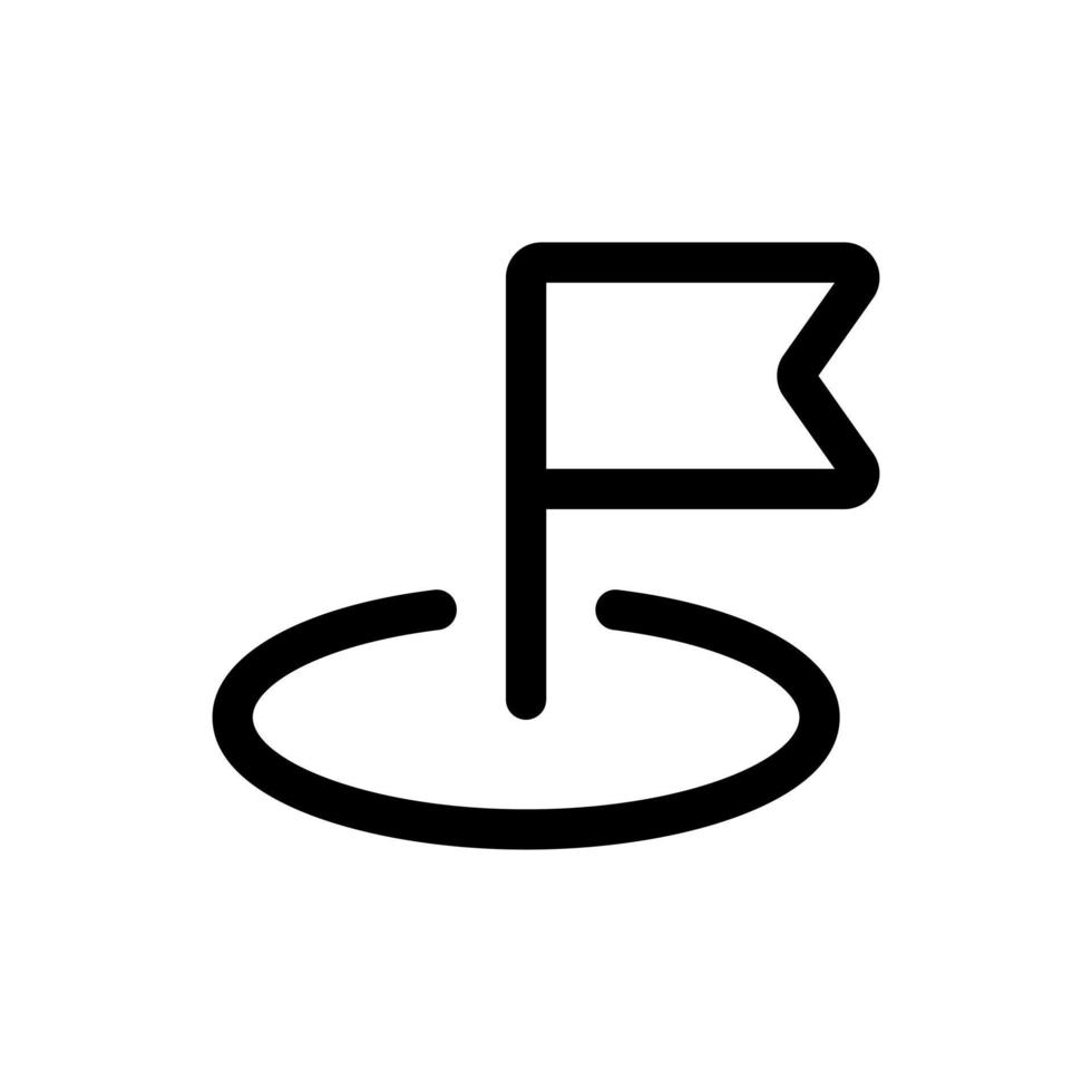 Simple Flag icon. The icon can be used for websites, print templates, presentation templates, illustrations, etc vector