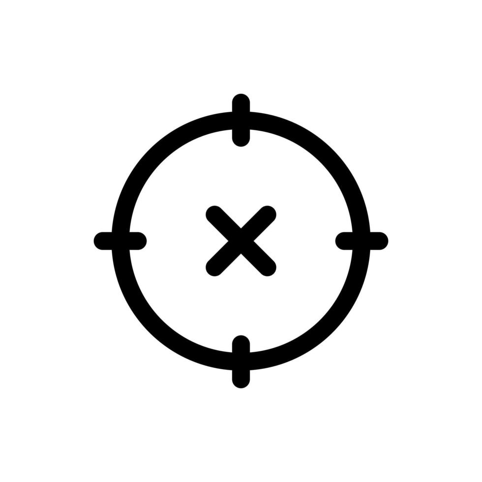 Simple Target Location icon combine. The icon can be used for websites, print templates, presentation templates, illustrations, etc vector