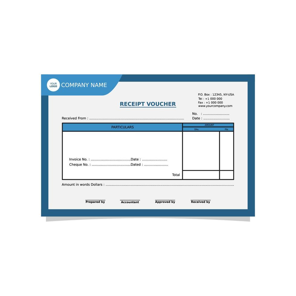 vector design of professional and modern minimal business invoice template, bill, voucher, receipt, quotation, list, price list