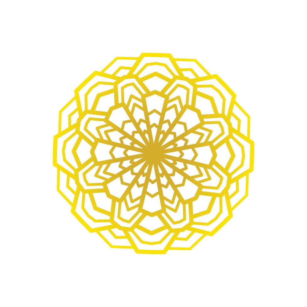 Luxury Gold Mandala Vector Isolated on White for Your Ornament Design
