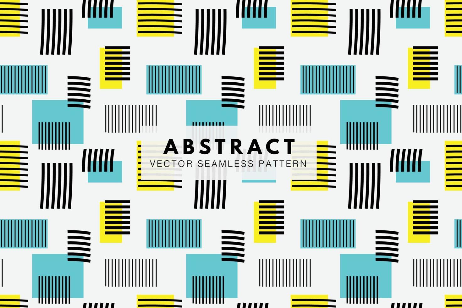 Squares and lines abstract seamless repeating pattern vector