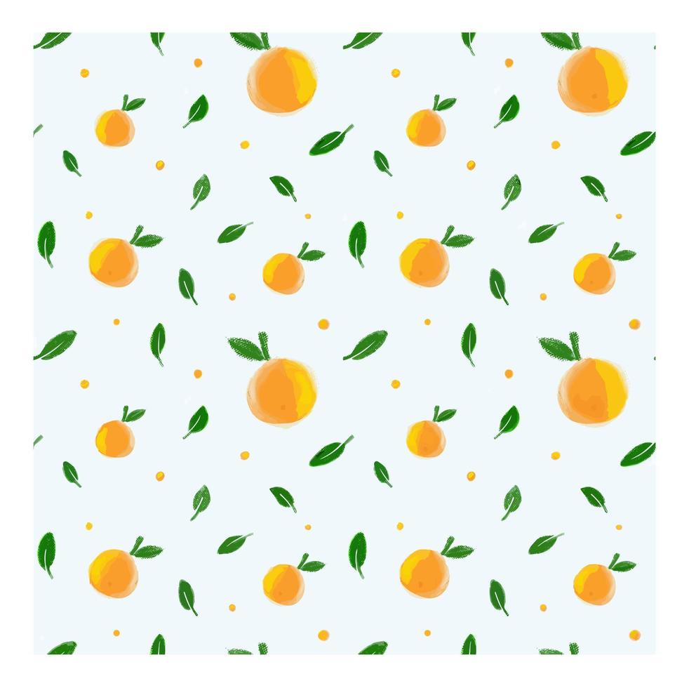Orange Seamless Pattern vector