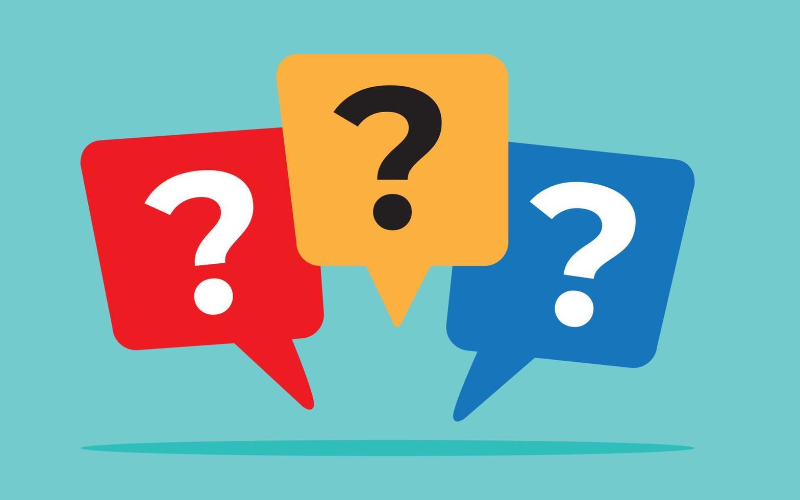 Message box with question mark icon 23006824 Vector Art at Vecteezy