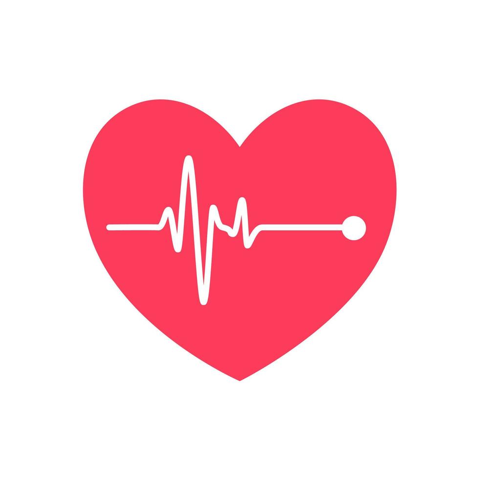 heart rhythm graph Checking your heartbeat for diagnosis vector