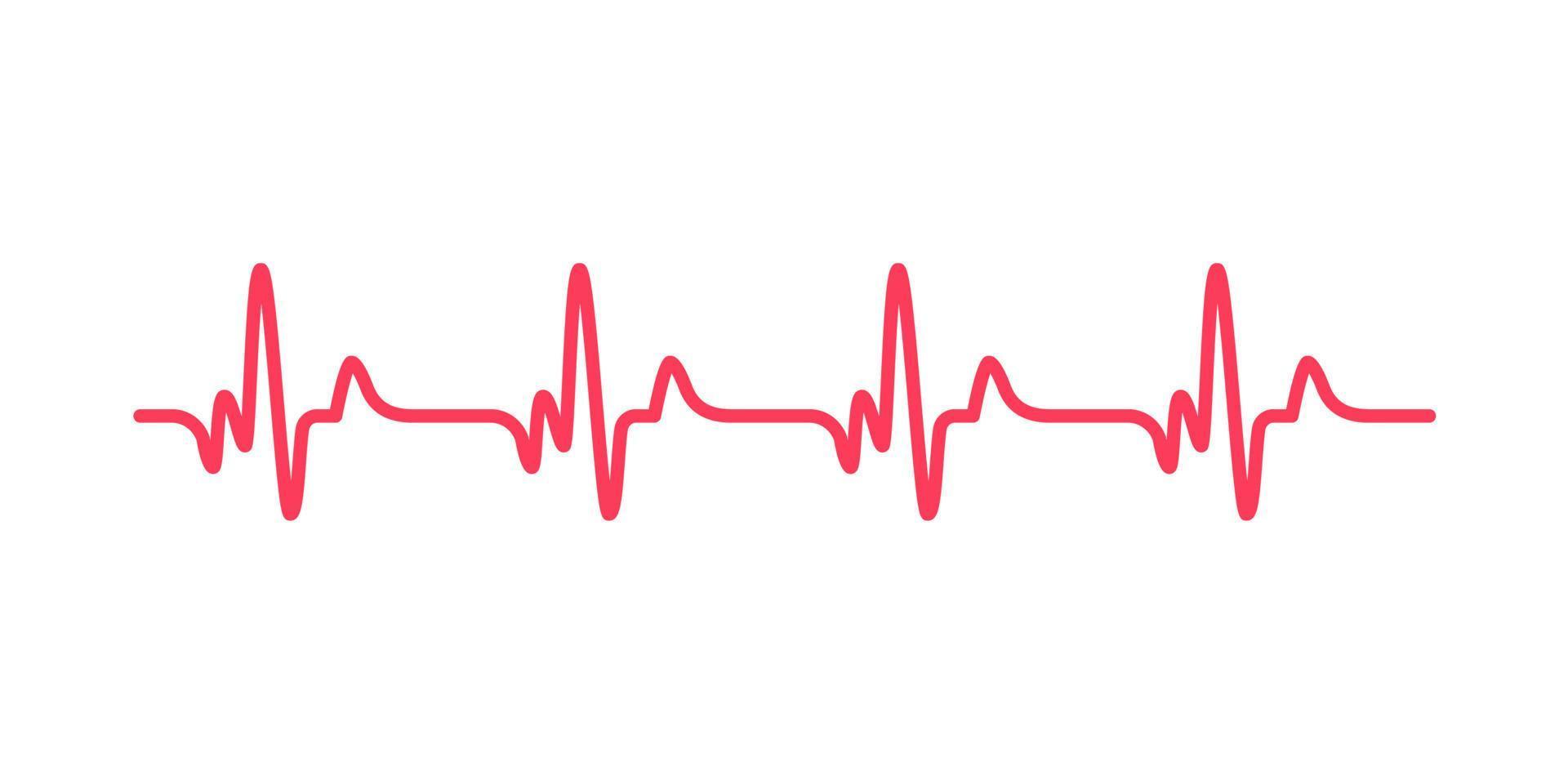 heart rhythm graph Checking your heartbeat for diagnosis vector