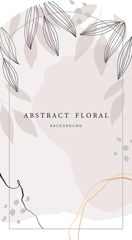 Set of abstract watercolor art background frame vector