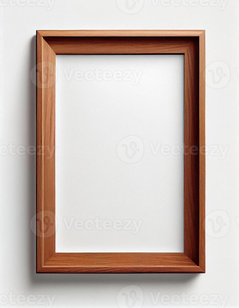 Empty frame with copy space on the wall, created with photo