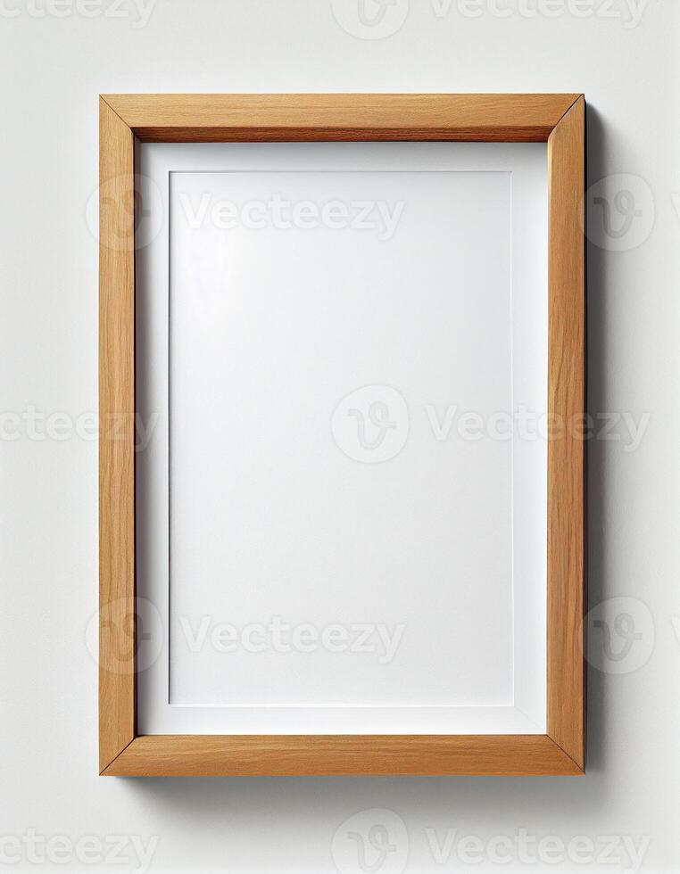 Empty frame with copy space on the wall, created with photo