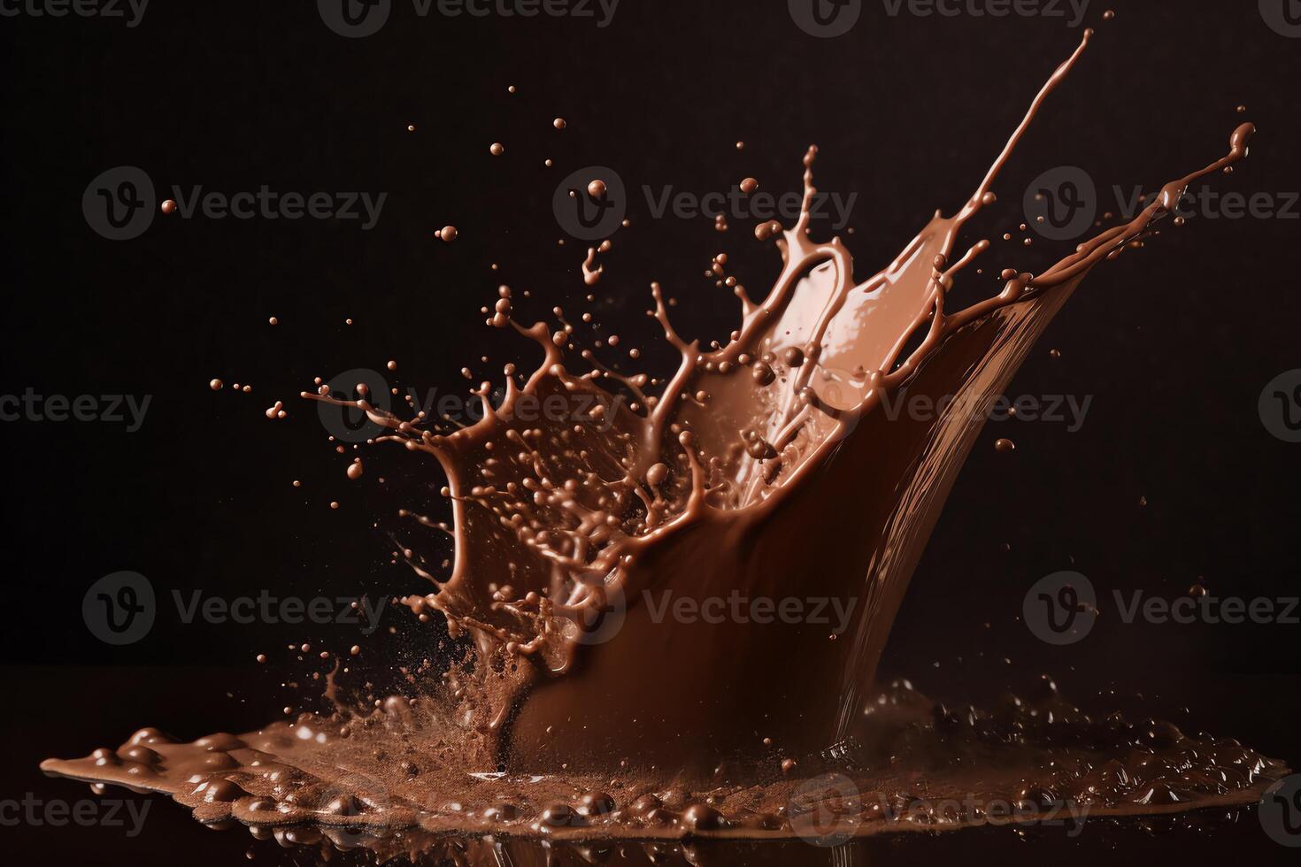 Chocolate or cocoa splash. photo