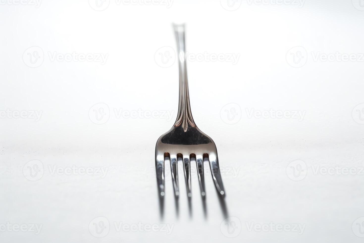 Fork in road on white background. photo