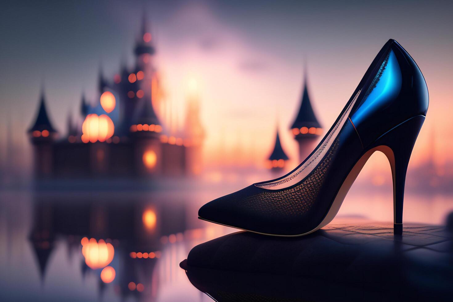 Premium AI Image  Araffes high heeled shoes with sparkling