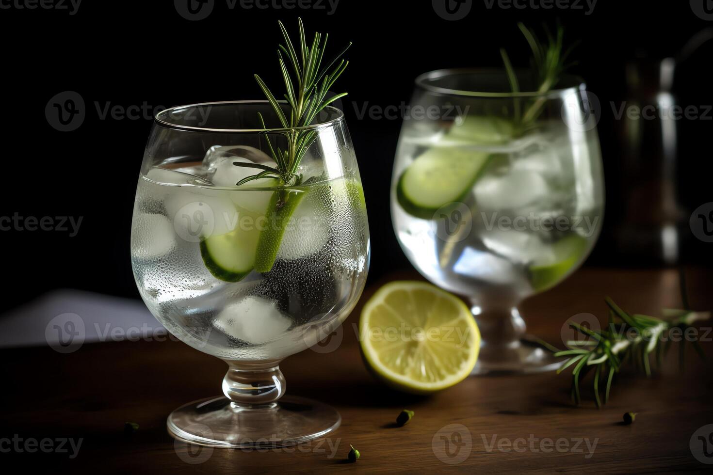 Gin and tonic. photo