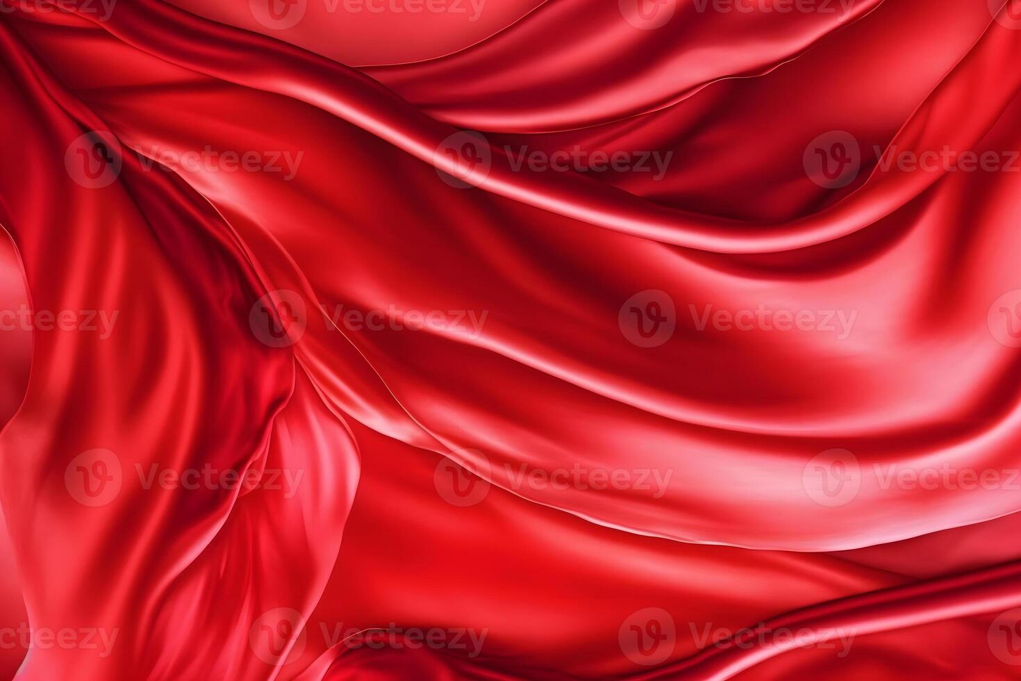 abstract luxury red silk fabric cloth or liquid wave or texture satin background. Neural network photo
