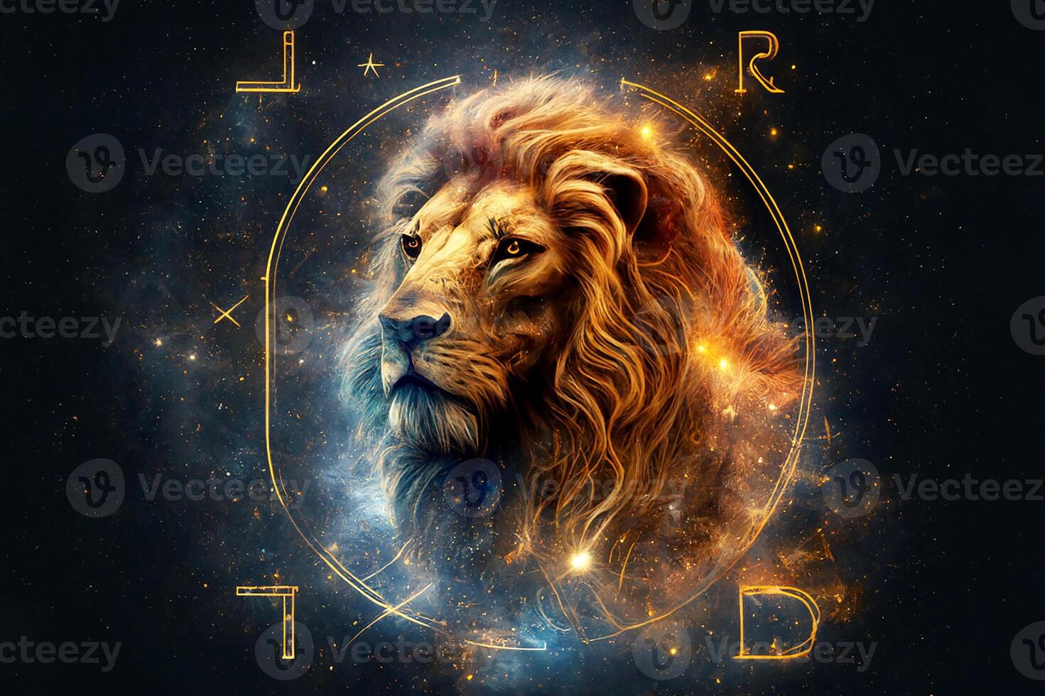 León, zodíaco firmar, horóscopo, astrología. generativo ai foto