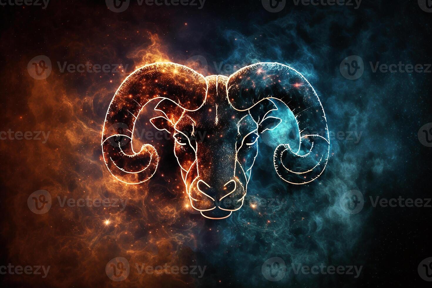 Aries, zodíaco firmar, horóscopo, astrología. generativo ai foto