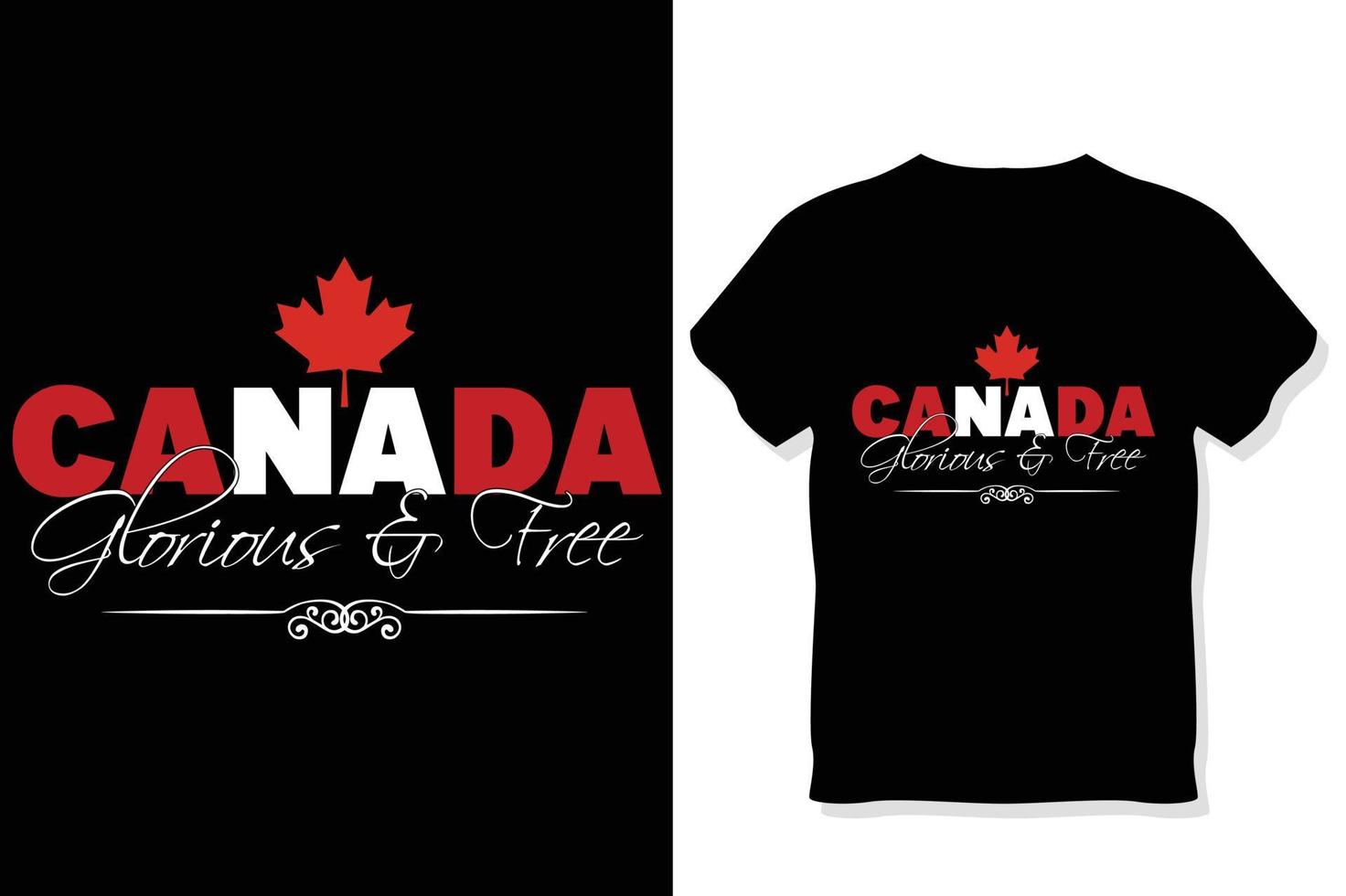 Canadá día camiseta diseño, Canadá camiseta vector