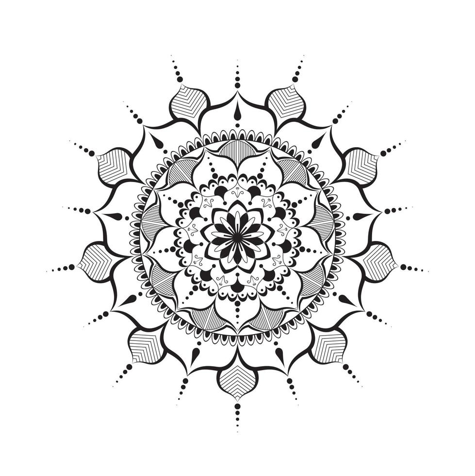 Mandala floral design vector