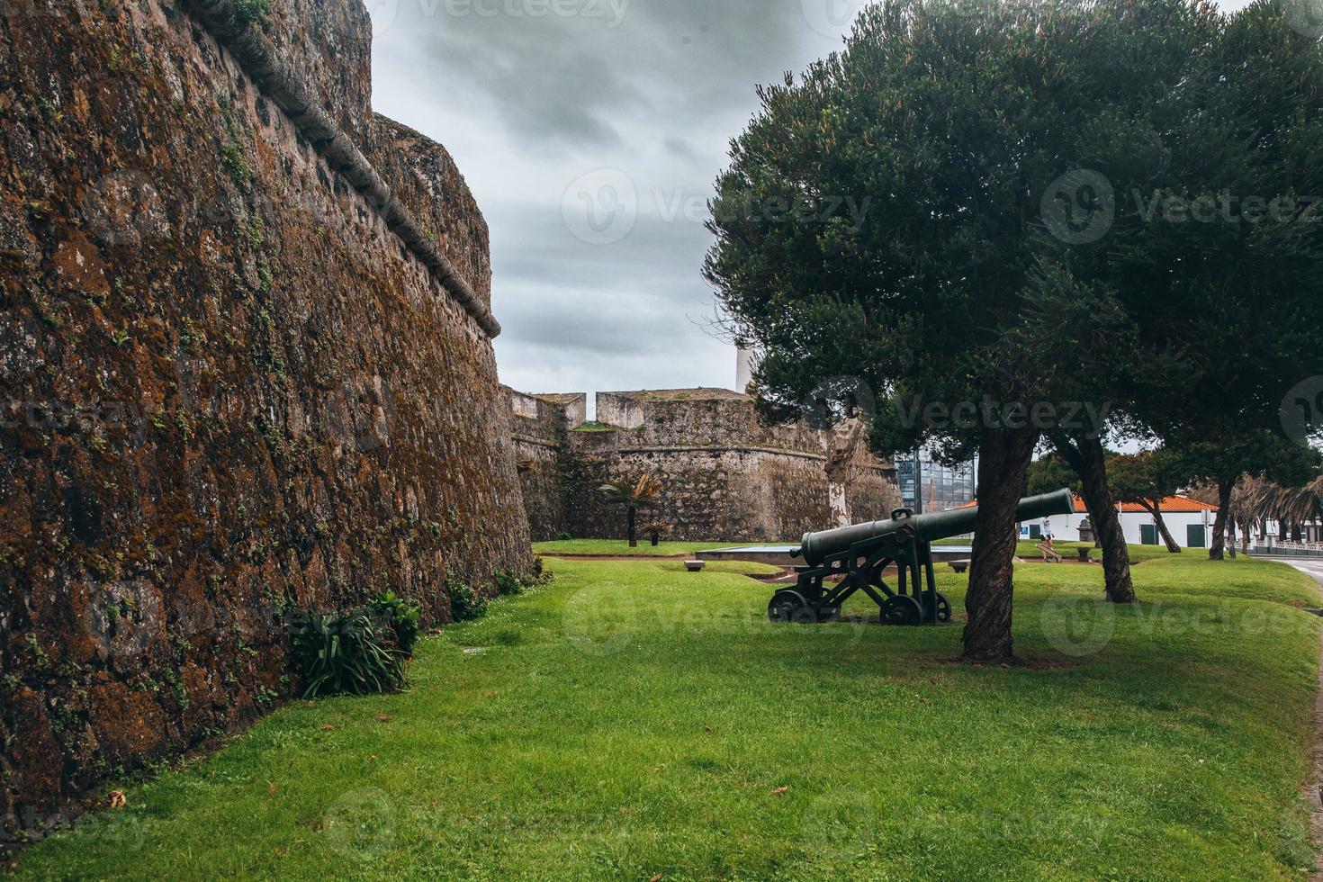 VIews from the Forte de Sao Bras in Ponta Delgada in Sao Miguel, Azores photo