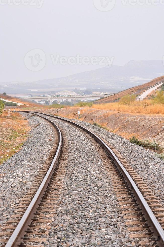 Scenic railroad view photo