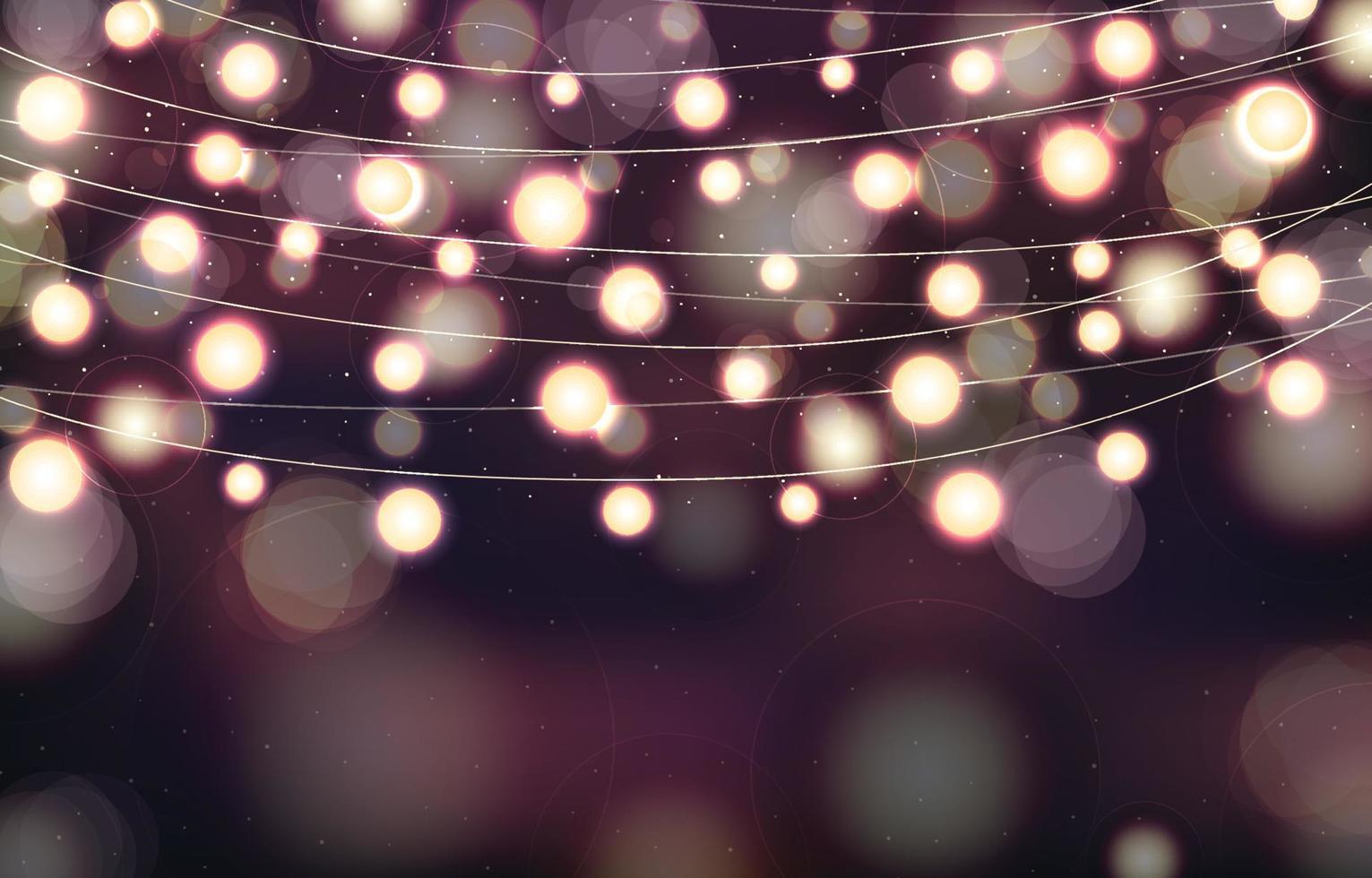 Fairy Light Background with Bokeh and Sparkle vector