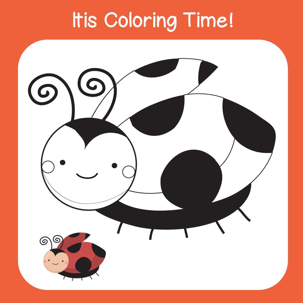 colorante animal hoja de cálculo página. educativo imprimible colorante hoja de cálculo. colorante actividad para niños. motor habilidades educación. vector