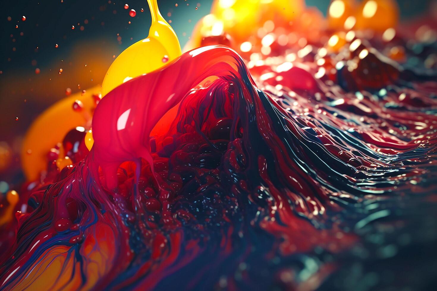 abstract liquid painting digital art background. photo