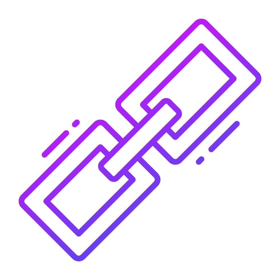 Chain link vector design in modern and trendy style, easy to use