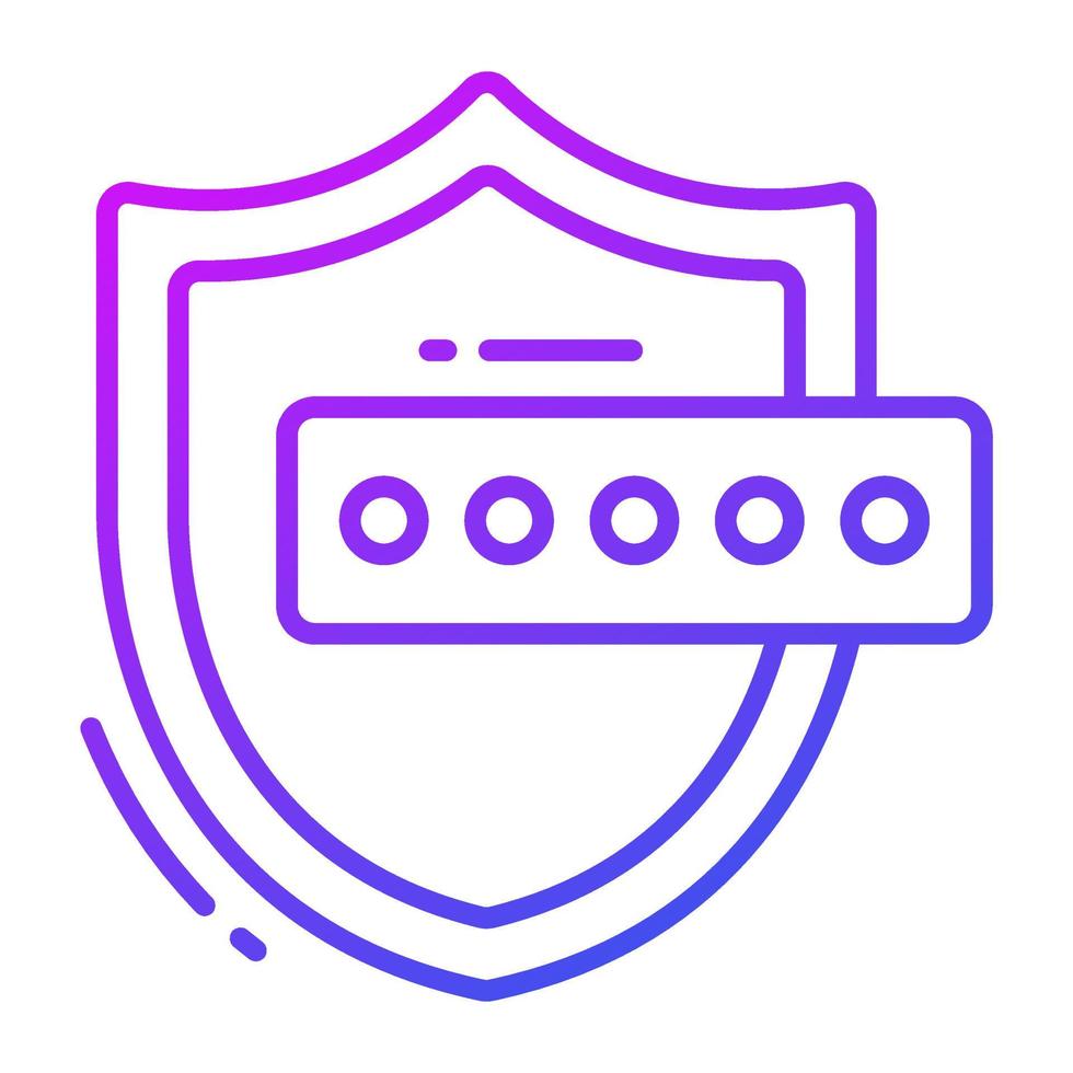 Check this amazing vector of secure password, password protection icon