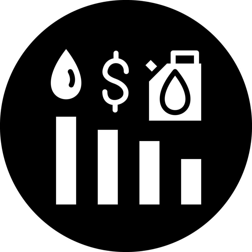 Oil Stock Market Vector Icon Design