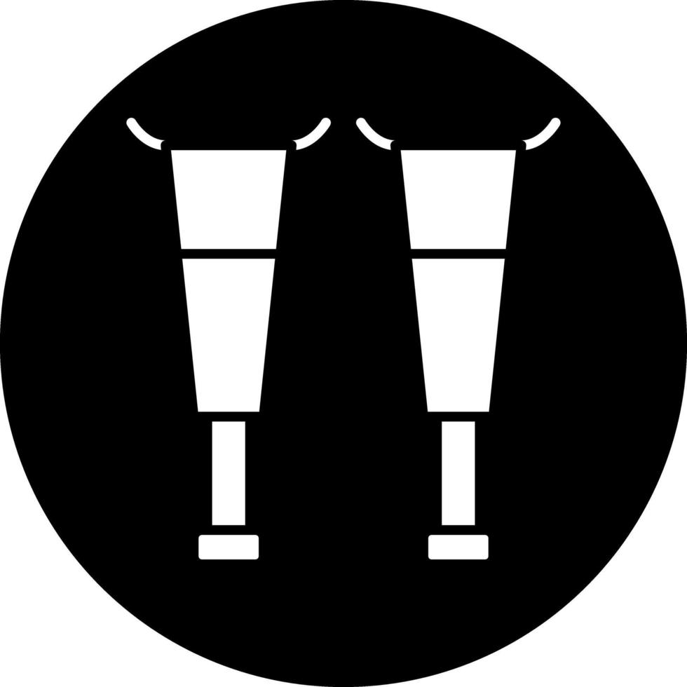 diseño de icono de vector de muleta