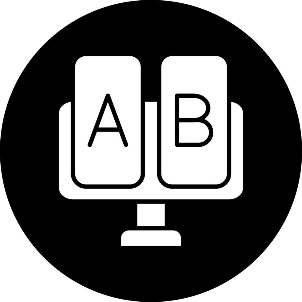 AB Testing Vector Icon Design