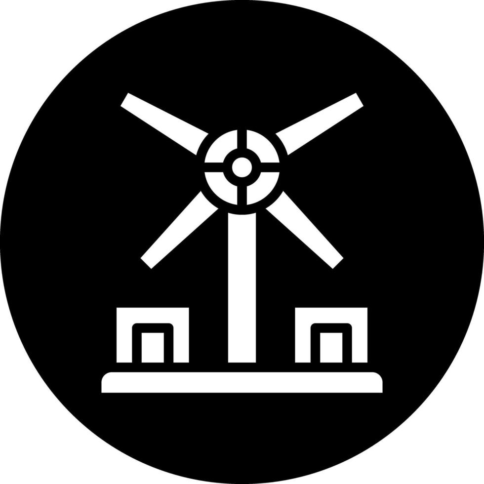 Windmill Vector Icon Design