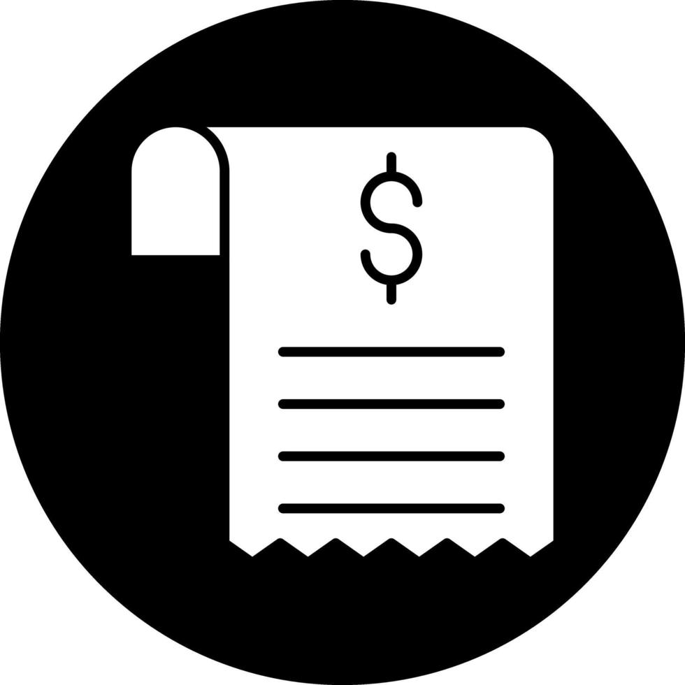 Receipt Vector Icon Design