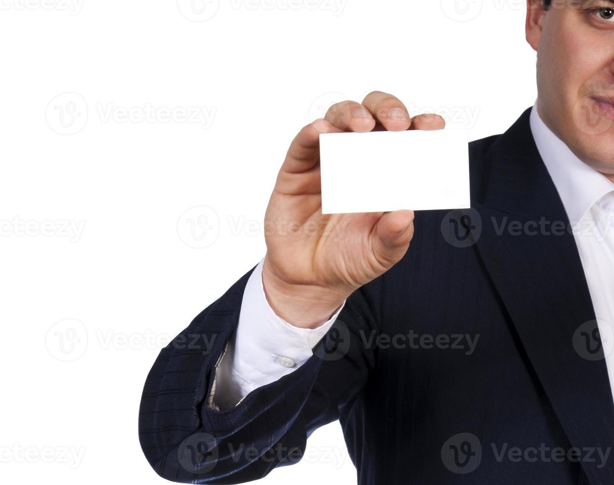 Blank calling card photo