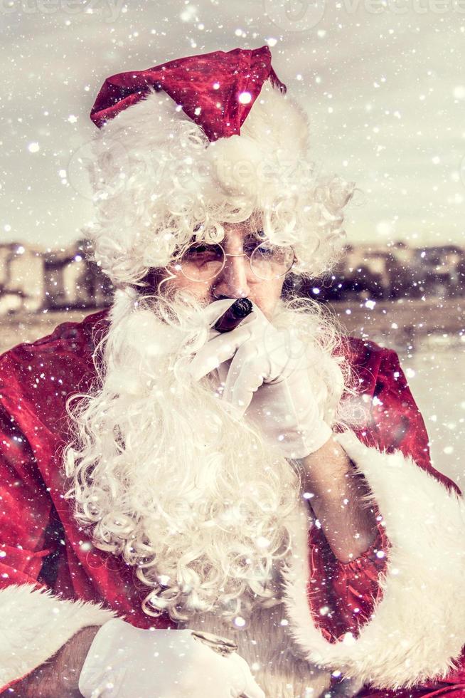 Sad Santa Claus photo