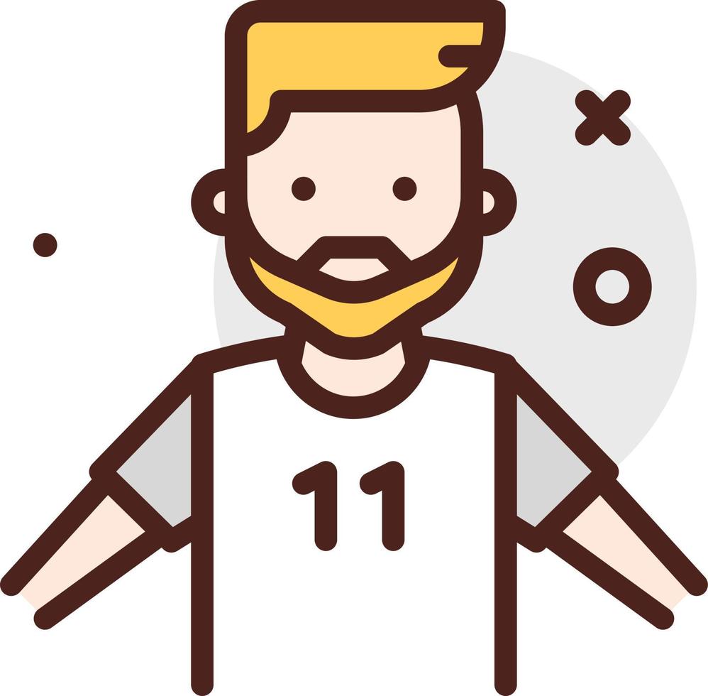 fútbol jugador ilustración vector